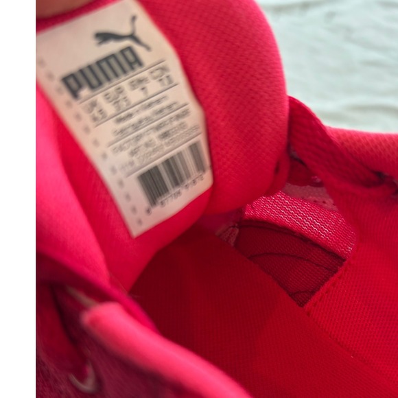Puma Pink Lace Up Athletic Shoes Sneakers Women's Size 7,‎ euro 37.5, UK 4.5 - Picture 7 of 10